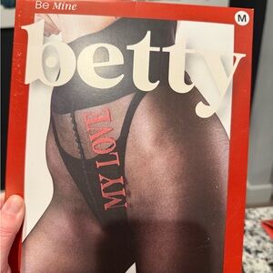 Betty Black Sheer Tights- be mine